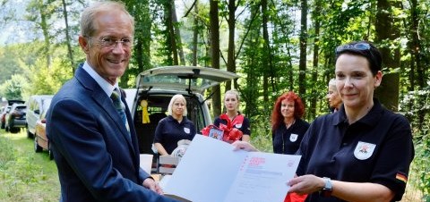 Staatsminister Axel Wintermeyer zu Besuch